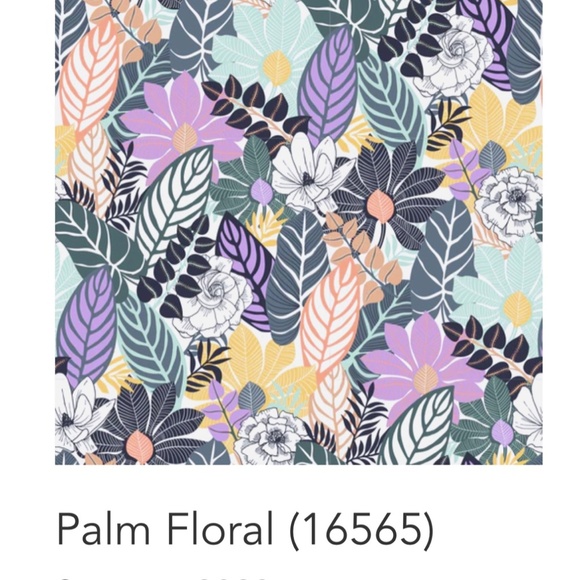 NWT Bracelet Key Ring Card Case - Palm Floral - Picture 4 of 4